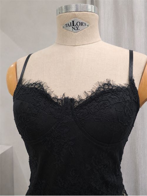 Bustino in pizzo SUSY MIX | NM238NERO